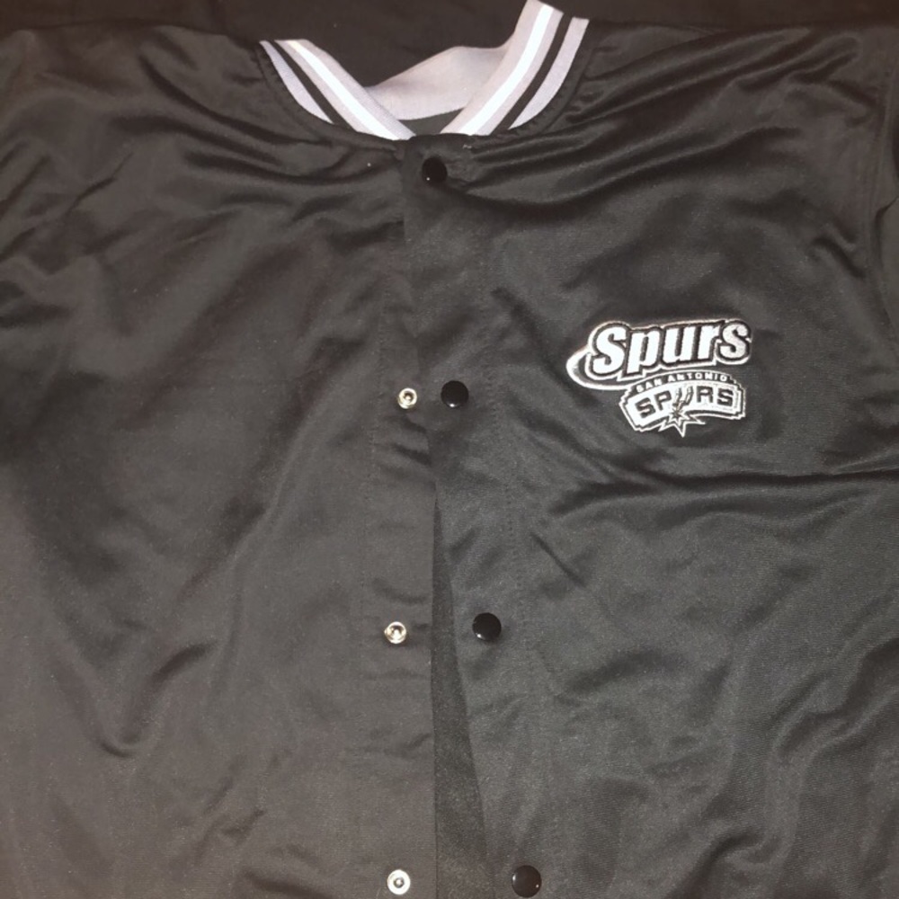 Throwback spurs warmup shirt